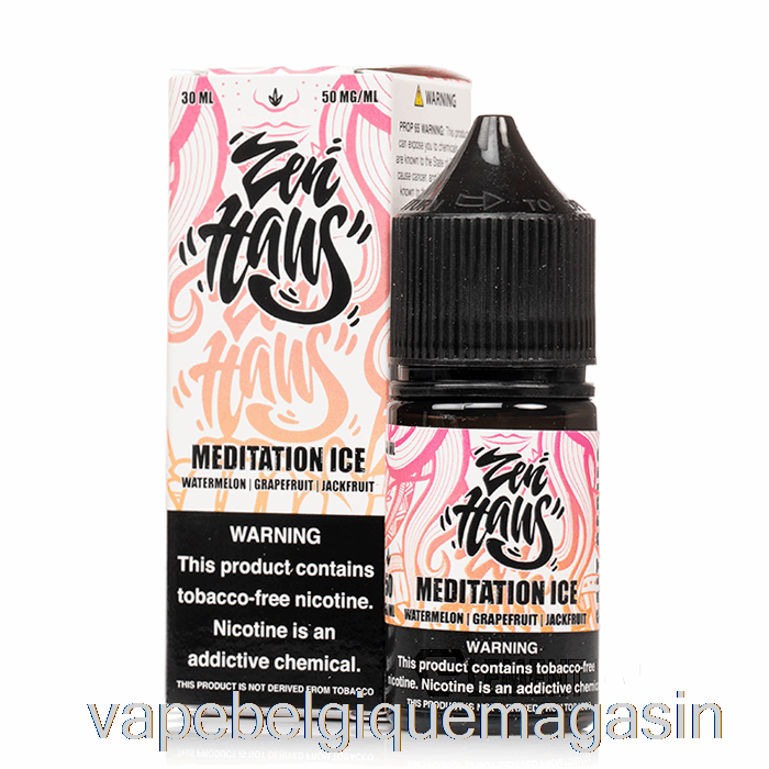 Vape Belgique Glace De Méditation - Sels Zen Haus - 30ml 50mg